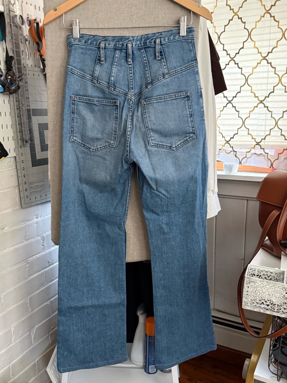 Marissa Webb Light Blue Flare Jeans from her spring 2019 collection - Picture 8 of 14